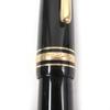 Great MONTBLANC Fountain Pen Meisterstck Cap Type Black Gold 14K Mens Used