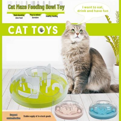 Labyrinthe et distributeur lent pour chat à plusieurs étages: Soulagez l'ennui et entraînez votre animal de compagnie