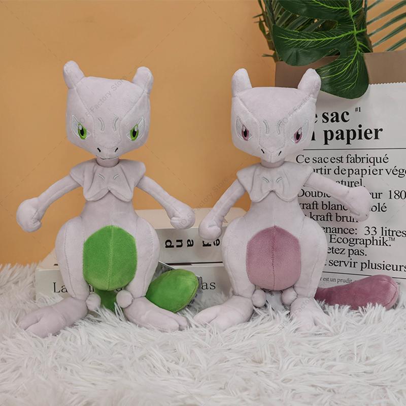 Plush Toys Mega Mewtwo Soft Stuffed Toy Mew Evolution Plush Dolls Cartoon Peluche Birthday Gifts for Kids Children
