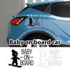 Creative Decal for Car Exterior Decor Baby on Board Stickers Funny Car Warning Sticker High Reflectivity for Vehicles Supplies