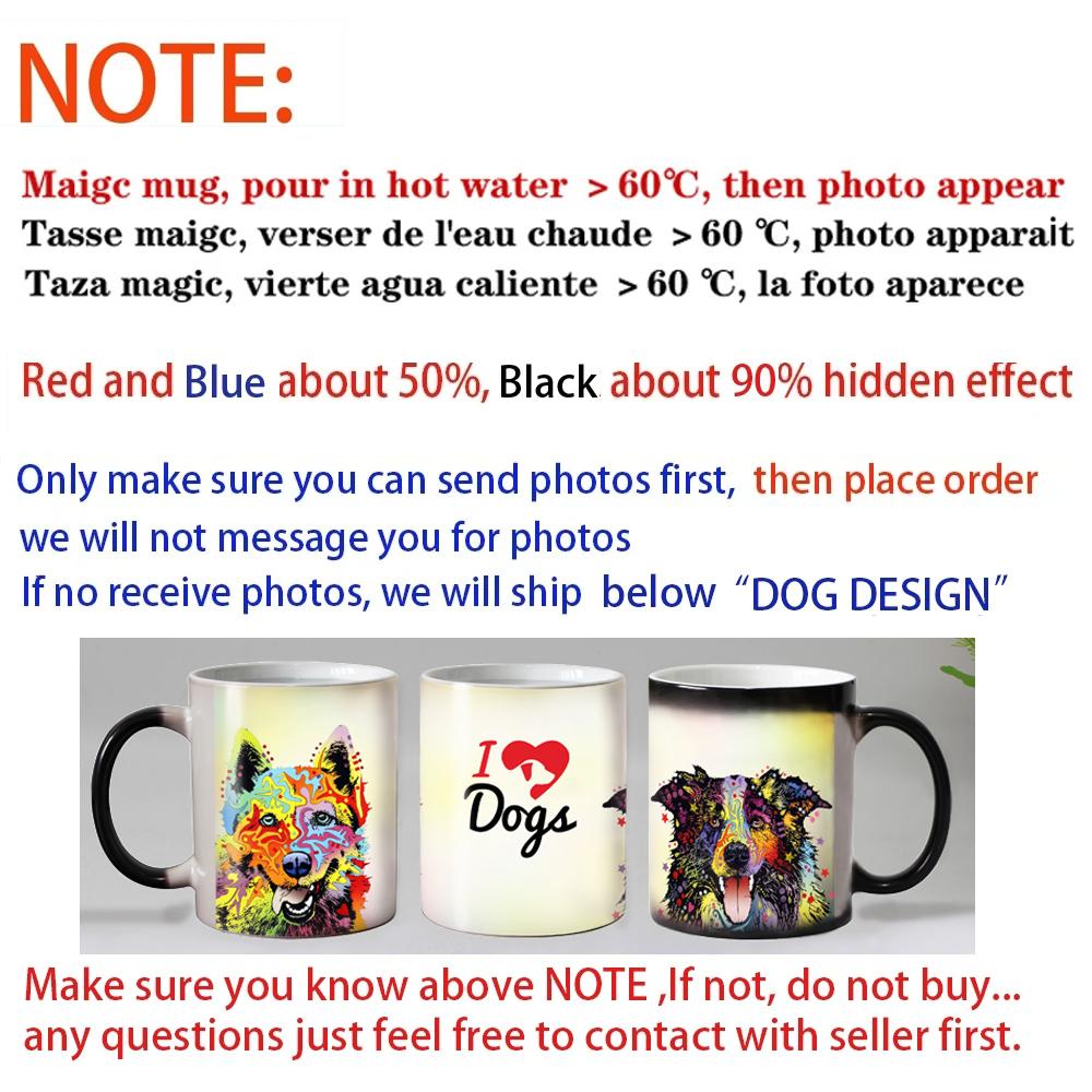 Personalisierbare Tasse mit Namens-Textfarbwechsel, personalisierbar mit Ihrem Foto, Keramik-Zaubertasse für Tee/Milch, einzigartiges Geschenk für Freunde