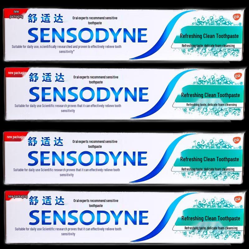 

Sensodyne Refreshing Clean Mint Toothpaste - 4 Pack