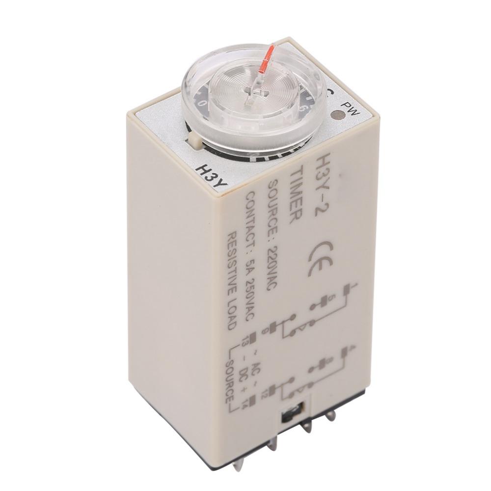 Delay Control H3Y-2 Time Relay 10s 8Pin Timer Time Relay AC 220V H3Y-2 Timer Relay Industrial Control