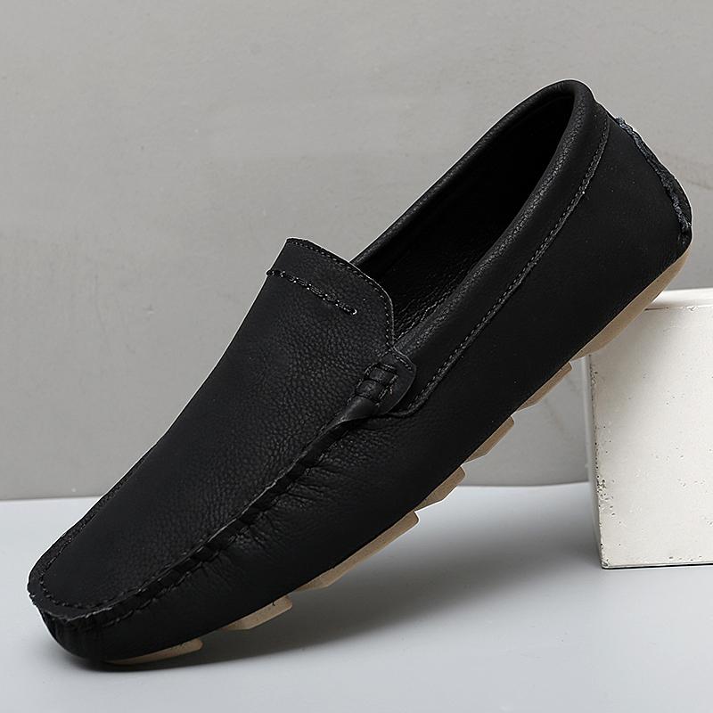 Echte Leder Loafer Herren Freizeitschuhe Luxus Designer 2026 Große Größe 46 47 Herren Mokassins Atmungsaktiv Zum Hineinschlüpfen Fahrerschuhe