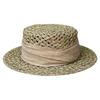 25 New Natural Salty Grass Woven Hollow Flat Top Straw Hat Women'S Summer Travel Visor French Elegant Top Hat Tide