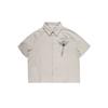 The World Packable Seersucker Half Shirts Ivory
