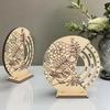Perpetual Calendar Wooden Desktop Ornament Home Wall Decoration Creative Simplicity Office Desktop Calendar Ornament