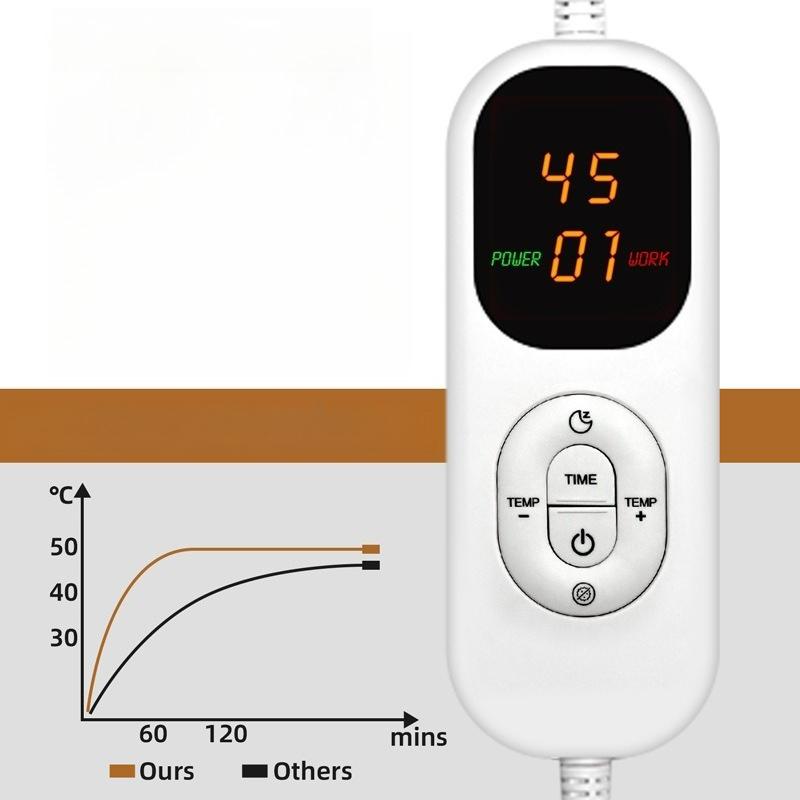 150x180cm Electric Heating Blanket Intelligent Temperature Control Heating Blankets Warm Up Blanket Zero Magnetic Field Fast Heating Washable Mattress