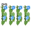 1/2/3/4Pcs Morning Glory Refrigerator Magnet with Articulating Stems Vine Flower Plants Fridge Magnet Home Office Kitchen Locker Decoration