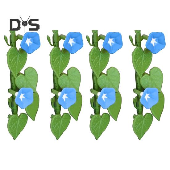 

1/2/3/4 шт. Магнит на холодильник Morning Glory с шарнирными стеблями, виноградными цветами, растениями, магнит на холодильник для домашнего офиса, кухни, шкафчика, украшения 4pcs синий