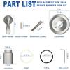 Replacement for D Faucet 13 Series Single-Function Shower Valve Trim Kit, Shower Handle, Brushed Nickel Shower Trim Kit T13020-SS (Cartridge and