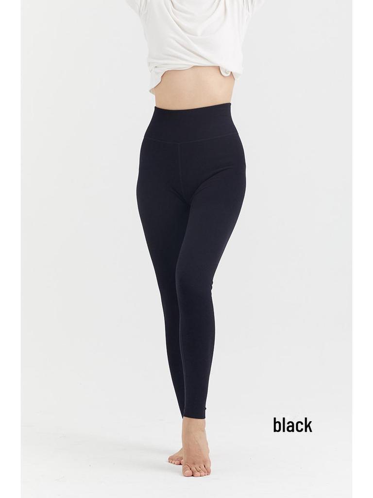 Women's Slim High-Waist German Velvet Warm Pants - Double-Sanded, Body-Heating, 320G for Autumn and Winter