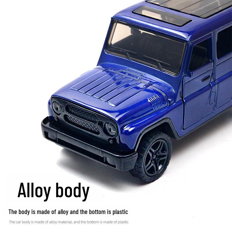 1:36 Alaşımlı Off-Road SUV Model Oyuncak Geri Çekme Fonksiyonlu