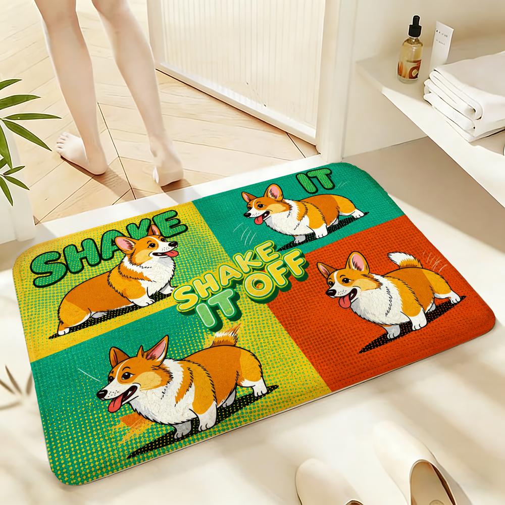 Soft Absorbent Non-Slip Rug Shake It Off Floor Mat Home Decor Doormat Bedroom Floor Mat Shower Carpet