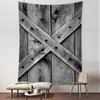 Gray Retro Wooden Door Tapestry Wall Hanging Abstract Art Hippie Tapez Psychedelic Witchcraft Dormitory Home Decor