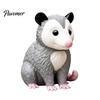 Nature Inspired Gifts for Craft Lovers 3D Printed Opossum Figurine, Cute Sitting Statue, Indoor Outdoor Miniature Possum Models Collection Porch