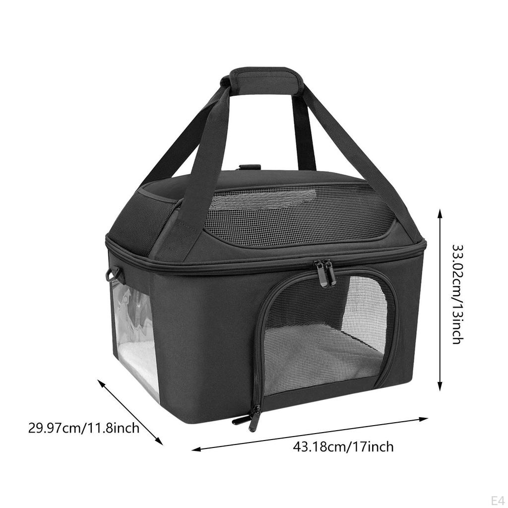 Borsa Trasportino per Gatti, Borsa da Viaggio per Cani, Leggera, Ventilata, Robusta, con , Animale Domestico