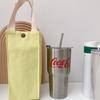 Color Canvas Water Bottle Holder Carry Bag Coffee Cup Storage Sleeve Cover Handbags Mobile Phone Umbrella Hand Bags Accessories