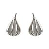 Kolczyki ze wzorem muszli Noworoczna nowa faktura Kolczyki w kształcie kropli wody Design w chłodnym stylu