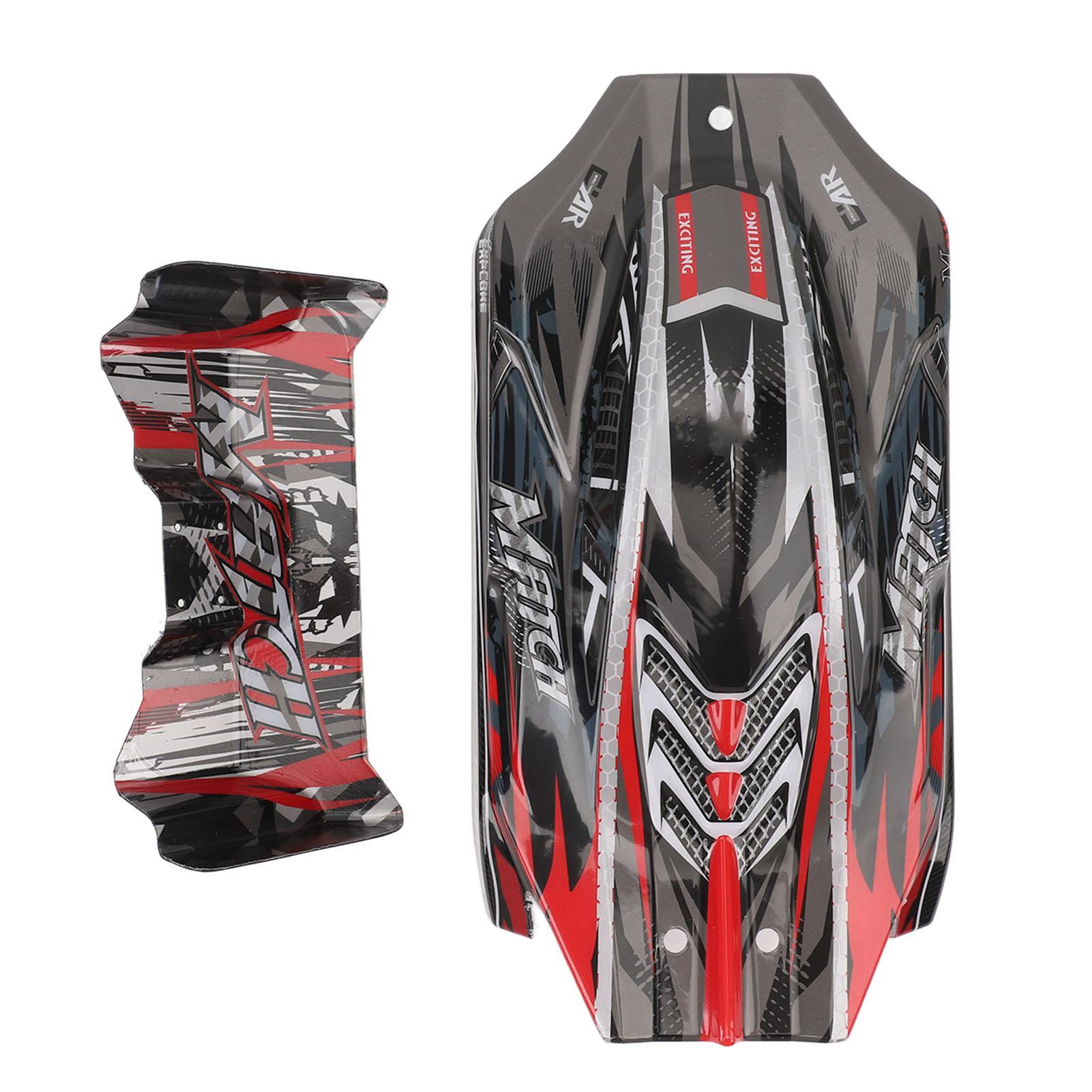 

RC Car Shell and Tail Wing Set Remote Control Car Body Shell Replacement for WLTOYS 124010 112