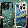 Phone Case for iPhone 17 Air 16E 15 16 Pro Max Van Gogh Oil Painting Aesthetics Cover 14 Plus 13 12 Mini Soft Shell Silicone Fun