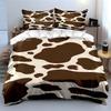 Brown and white cow spots. Bedding sets Duvet cover sets Duvet covers Pillowcases(1*Duvet Cover 2*Pillowcases without duvet insert)
