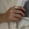 Xiaomi BF CLUB 925 Sterling Silver Ring For Women Wide Cross X Finger Open Vintage Handmade Ring Allergy For Party Birthday Gift