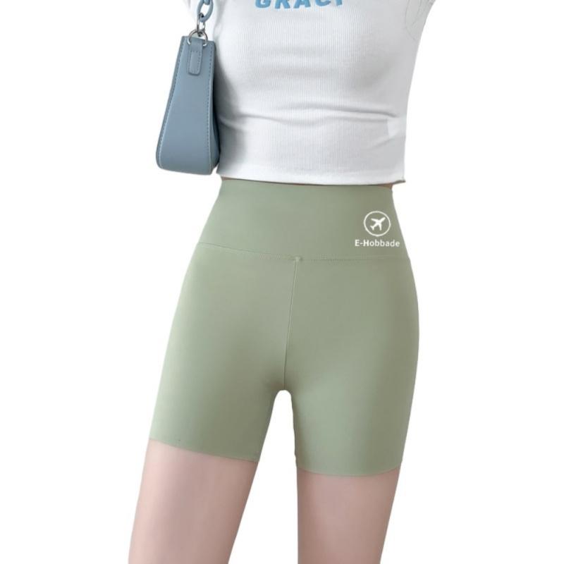 

Женские эластичные обтягивающие шорты с высокой талией, однотонные шорты для фитнеса и йоги, брюки Shark M