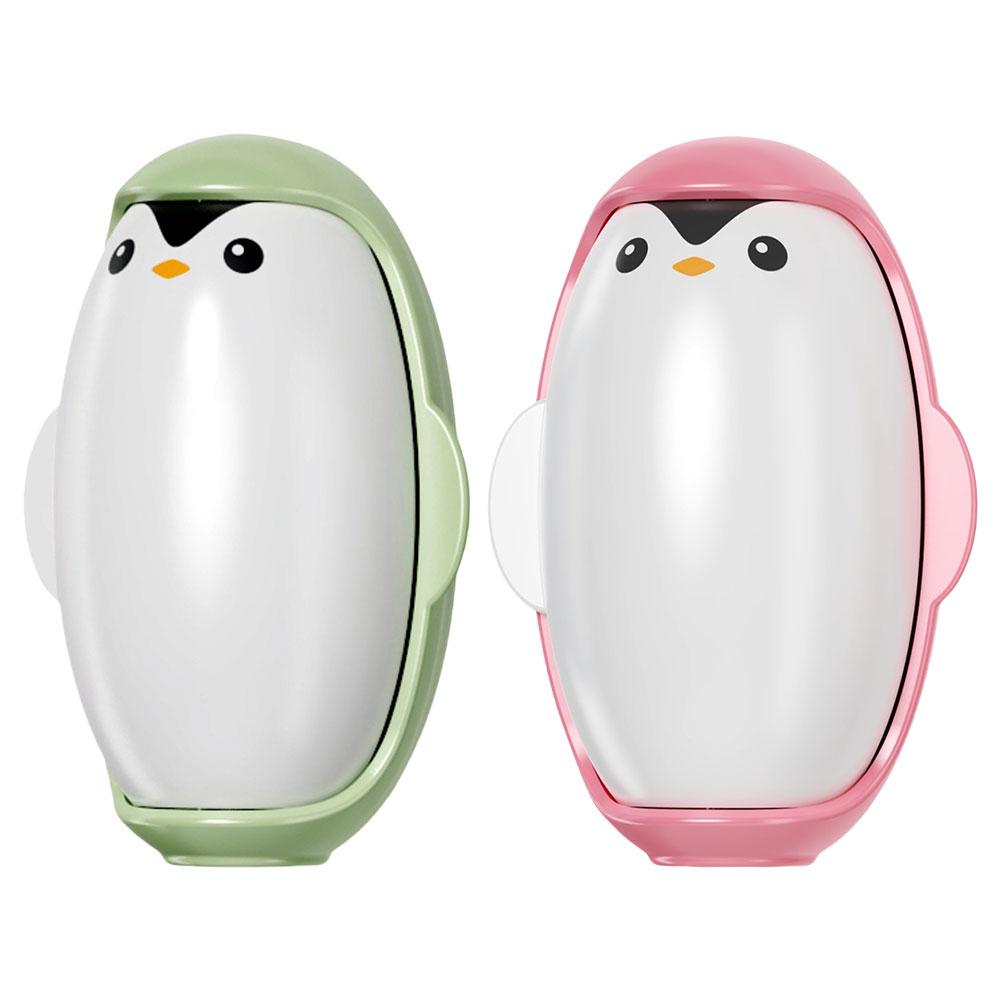 Penguin Shape Sticky Roller Washable Portable Mini Lint Roller Small Lint Remover Roller Suitable for Pet Hair Clothing Cleaning