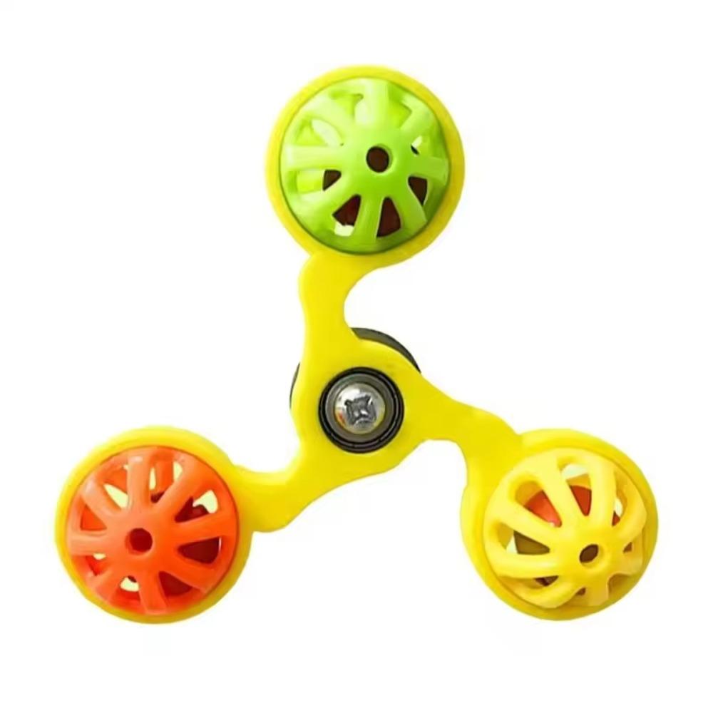 Hanging Bird Rotating Windmill Interactive Parrot Spinner Fun Parrot Wheel with Bell Indoor Play жёлтый