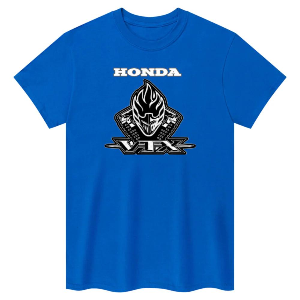 Honda Mens and Womens Tshirt Summer New Cotton Tee Honda VTX Logo Shortsleeved Spring Autumn Y2k Motorcycle Cycling Top