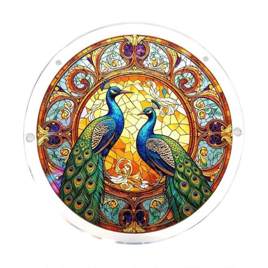 Acrylic Puzzle Suncatcher Glass Stained Hanging Ornament Effect Window DIY Art Puzzle