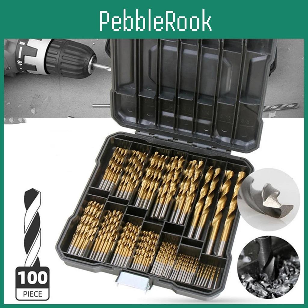 Straight Crossborder Shank Drill Highspeed Steel Titaniumplated 99pc Plastic Box Drill 1510mm Punching Tool Kit