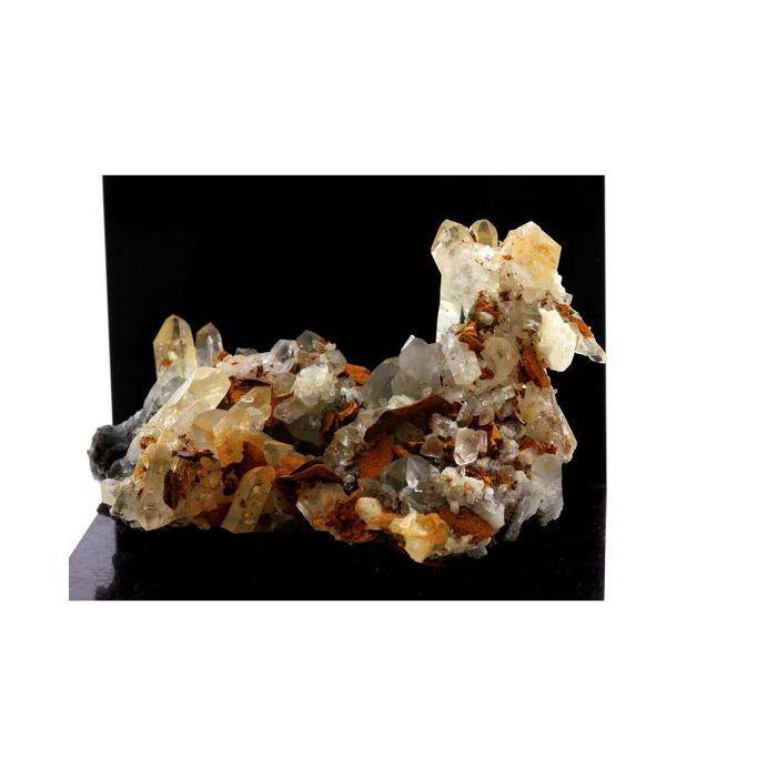 Pierres et Minéraux. Quartz + Siderite. 596.0 ct. Glacier de Sarenne, L'Alpe d'Huez, France.