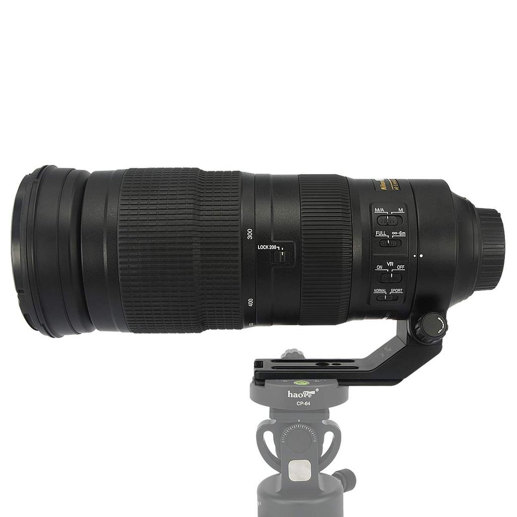 Haoge Lens Interchangeable Foot Mount with Ring Tripod Collar for Nikon NIKKOR ED VR Super Telephoto Zoom Plate Head Compatible LMR-N25 AF-S 200-500mm