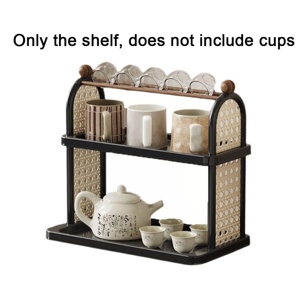 Saving Space Cup Holder Plastic Mug Storage Rack Multifunctional Water Cup Racks  Kitchen