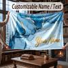 Coperta Ponderata a Tema Geometrico Astratto Coperta Personalizzata con Nome Testo Coperta Morbida Accogliente per Casa Divano Letto