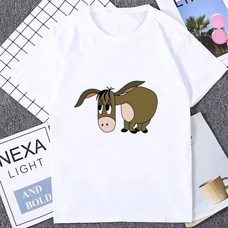 

Жіночі Чоловічі Бавовняні Футболки Унісекс З Коротким Рукавом Парні Топи Повсякденні Модні Дихаючі Футболки З Принтами Тварин 3XL