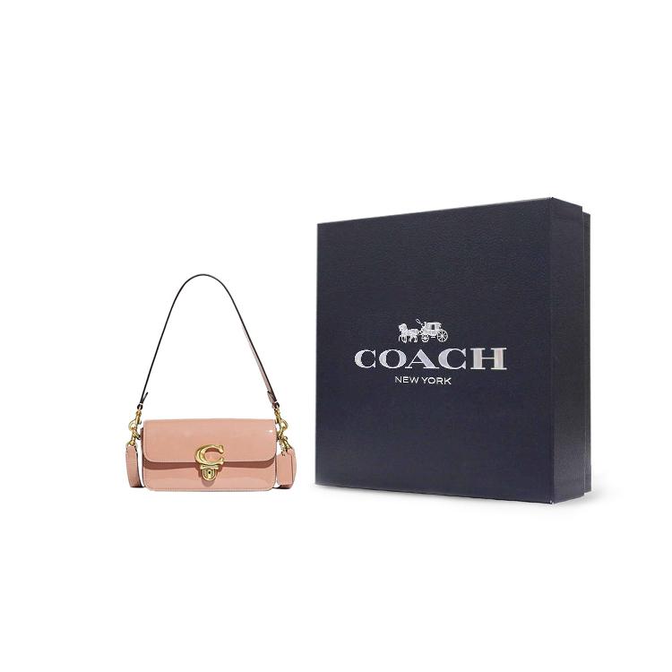 New COACH Studio Cow Leather Handbag, Crossbody Bag, Shoulder Bag Trumpets Women's Nude Pink CE761-B4BH5