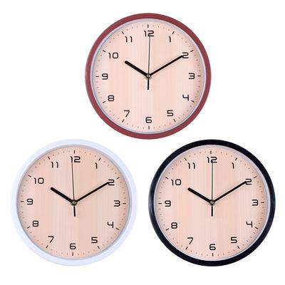 Orologio da Parete Decorativo Semplice con Venatura del Legno Stile Soggiorno Camera da Letto Orologio Silenzioso Moderno Creativo Orologio da Parete Ristorante