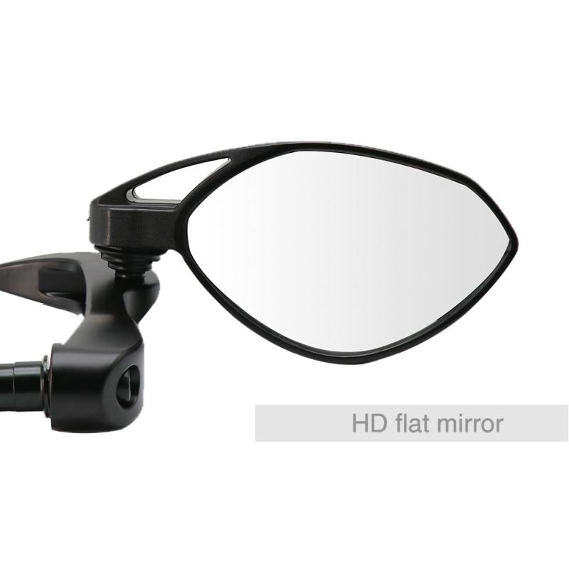 1 Pair Motorcycle Rearview Mirrors With Handguard 2-in-1 Handlebar Reversing Mirror Universal