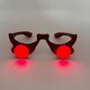 Halloween Leuchtbrille Rote Leuchtbrille Sensenmann Cosplay Kostüm Leuchtende Brille Brillen für Halloween Party
