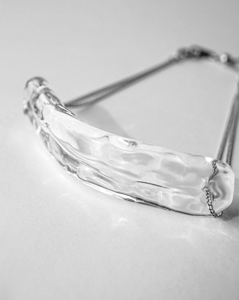 set Lampwork Factory Nagare Bracelet gift bag with [Set] 2-piece (HARIO HAA-NG-BL, ribbon)