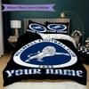 Custom Name Millwall FC Pattern Bedding Uilt Set Uilt Cover Pillowcase Home Decoration Birthday Gift (1*duvet Cover+2*pillowcase Without Core)