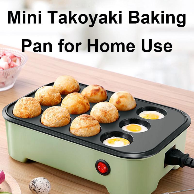 600W Professional Kitchen Frying Pan Machine Electric Octopus Ball Maker High Power Household Takoyaki Baking Pan