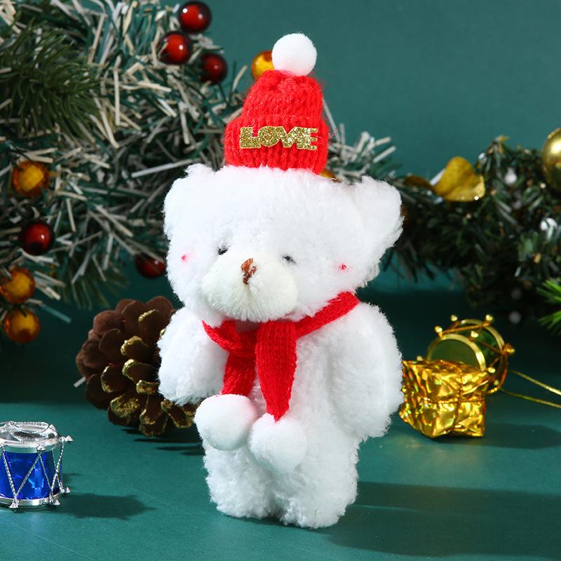 Christmas Cute Blush Joint Bear Bag Cute Clothing Accessories Bear Doll Pendant