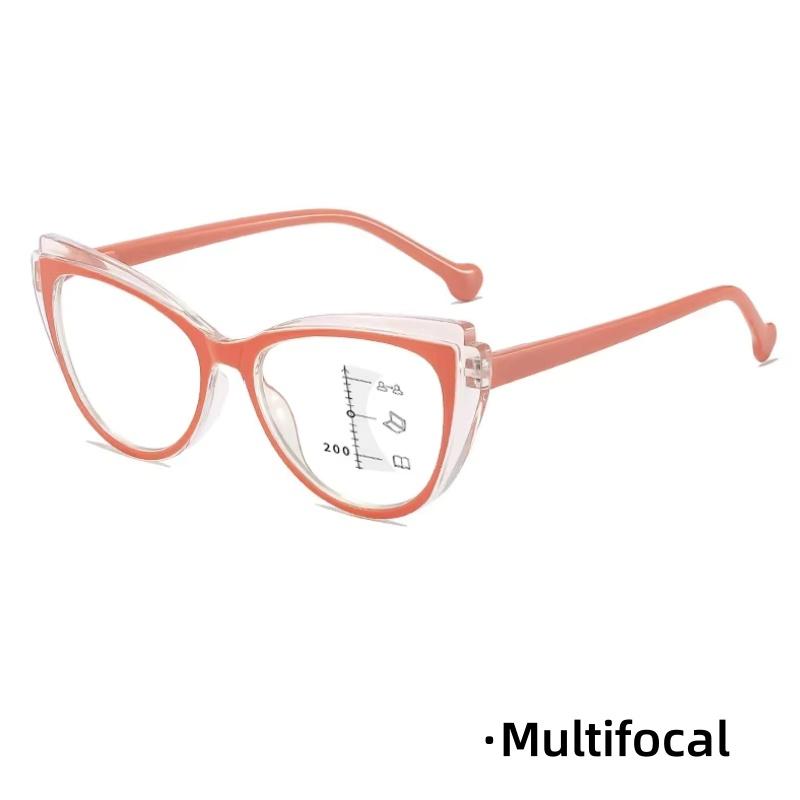 Unisex Stylish Outdoor Light-sensitive Presbyopic Eyeglasses Cat Eye Far Sight Glasses Progressive Multi-focal Reading Eyewear