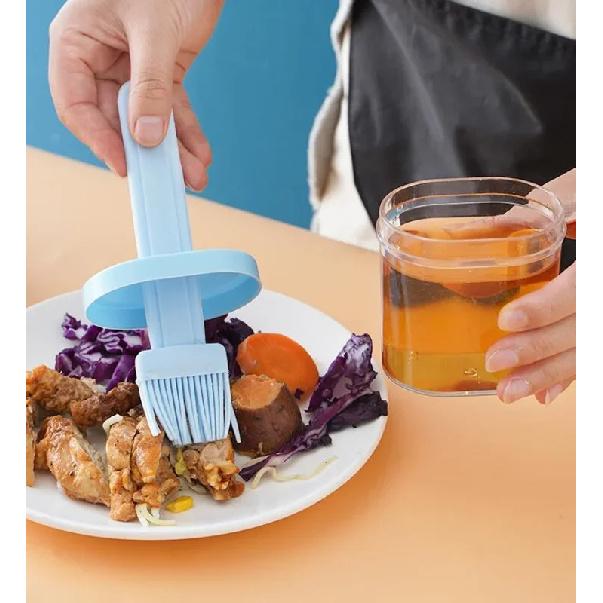 2 Piece Grill Brush Japanese Oil Brush High Temperature Resistant Cuisine Kitchen Household Baking With Bottle Brush
