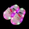 Glowing children's slippers fashion crystal shoes shining lights lights men, women and children will shine cool slippers