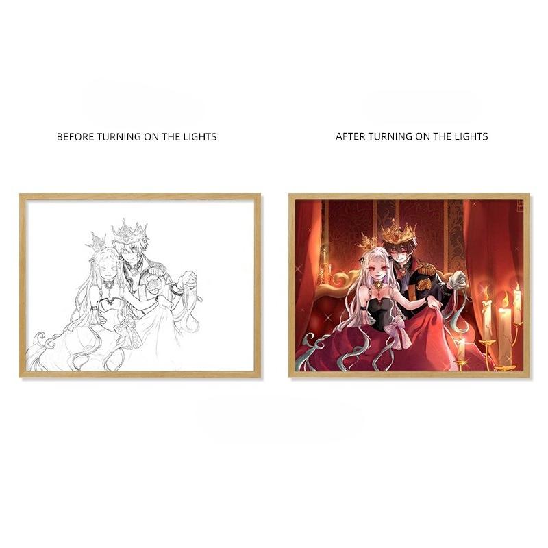 

22см/8.66дюйма 3D Световая картина Туалетный Ханако-кун Аниме Ночник Периферийная лампа Мультяшная Настольная Светящаяся Игрушка Украшение Plug-in